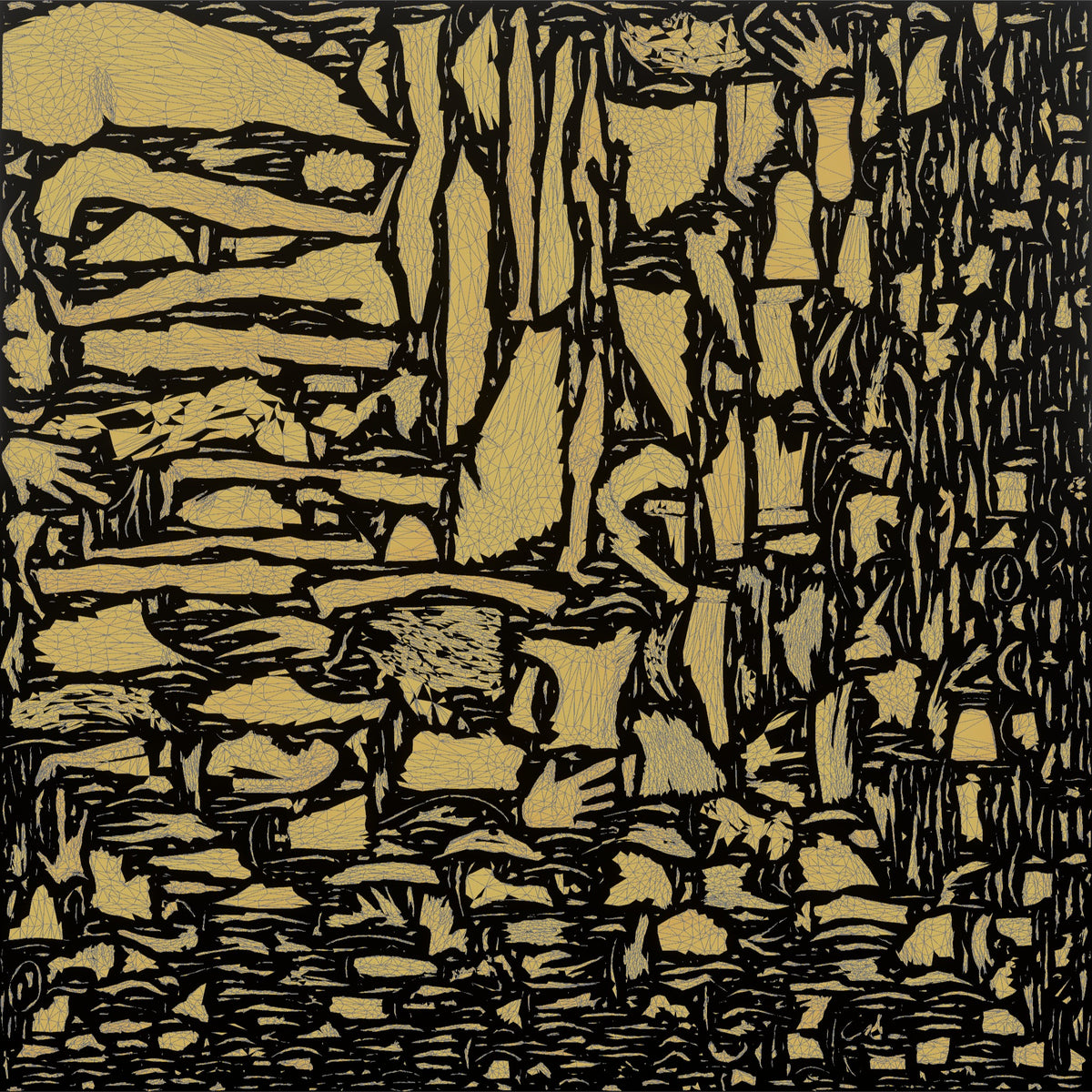 Bodyweight Athlete Woman In A Mountain-climber Position - UV layout, metallic roughness map