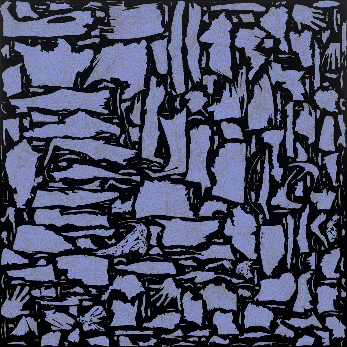 Fitness Influencer Man Mid Push-up - UV layout, normal map