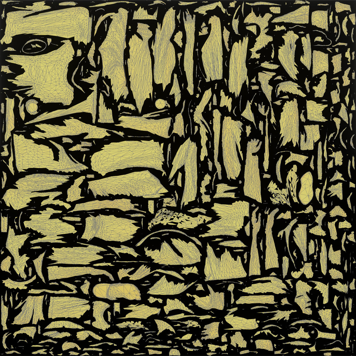 Woman Stretching Quad with Headphones - UV layout, metallic roughness map