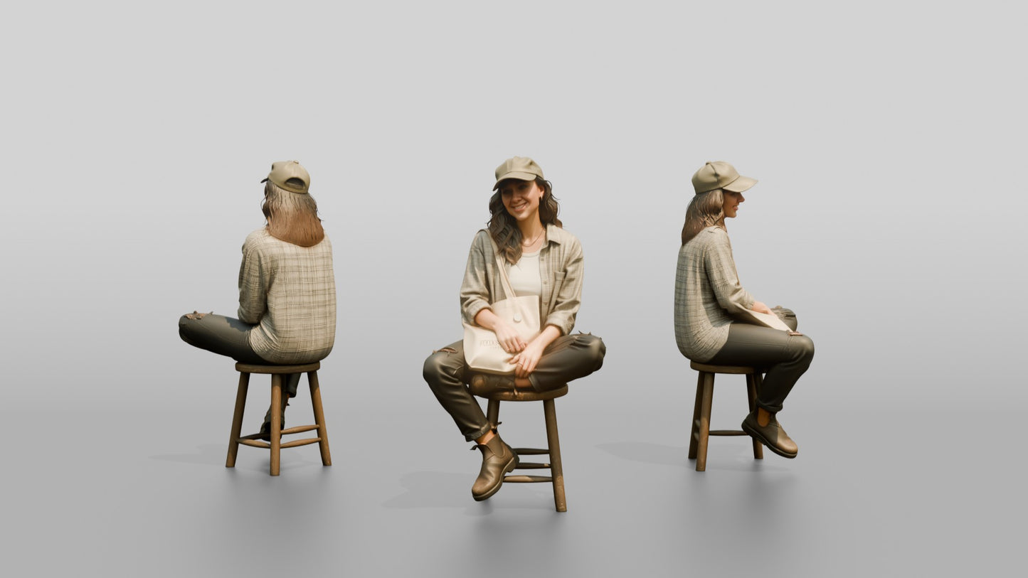 Pacific Northwest Woman in Plaid Shirt