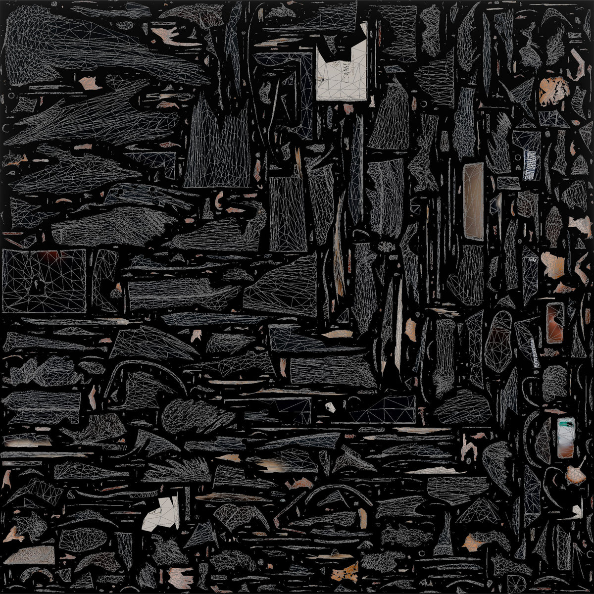 Man Checking Phone While Shopping - UV layout, base color map