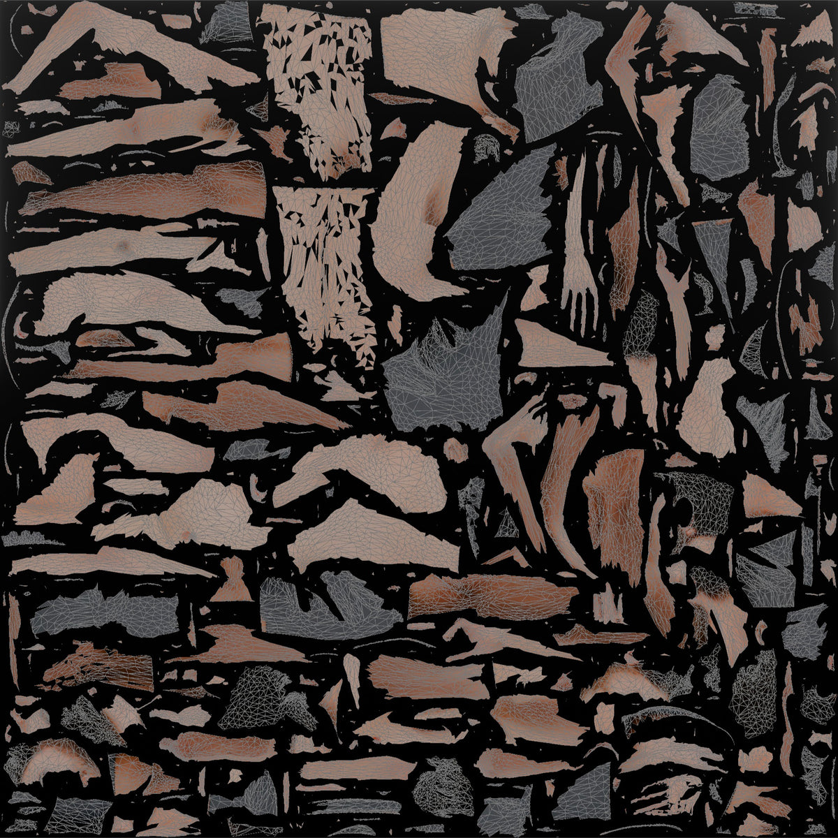 Bodyweight Athlete Man Holding A Side Plank - UV layout, base color map