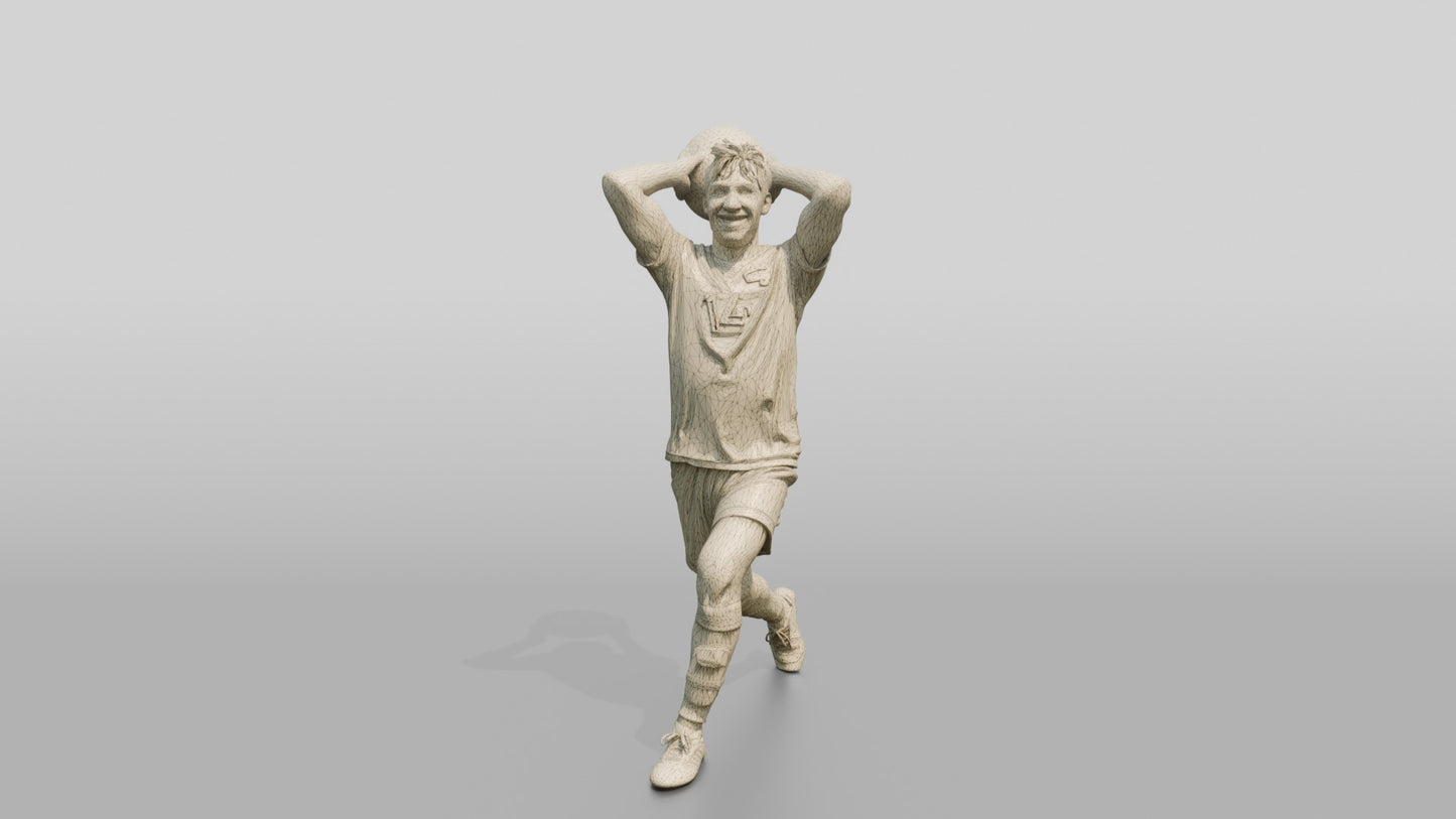 Soccer Player Overhead Throw-In