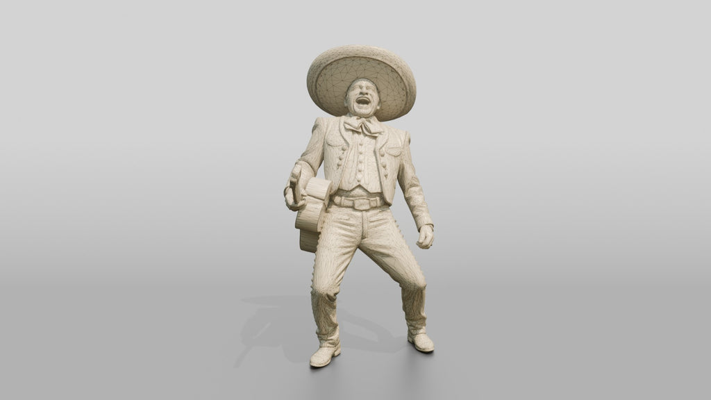 Mariachi Singer in Sombrero