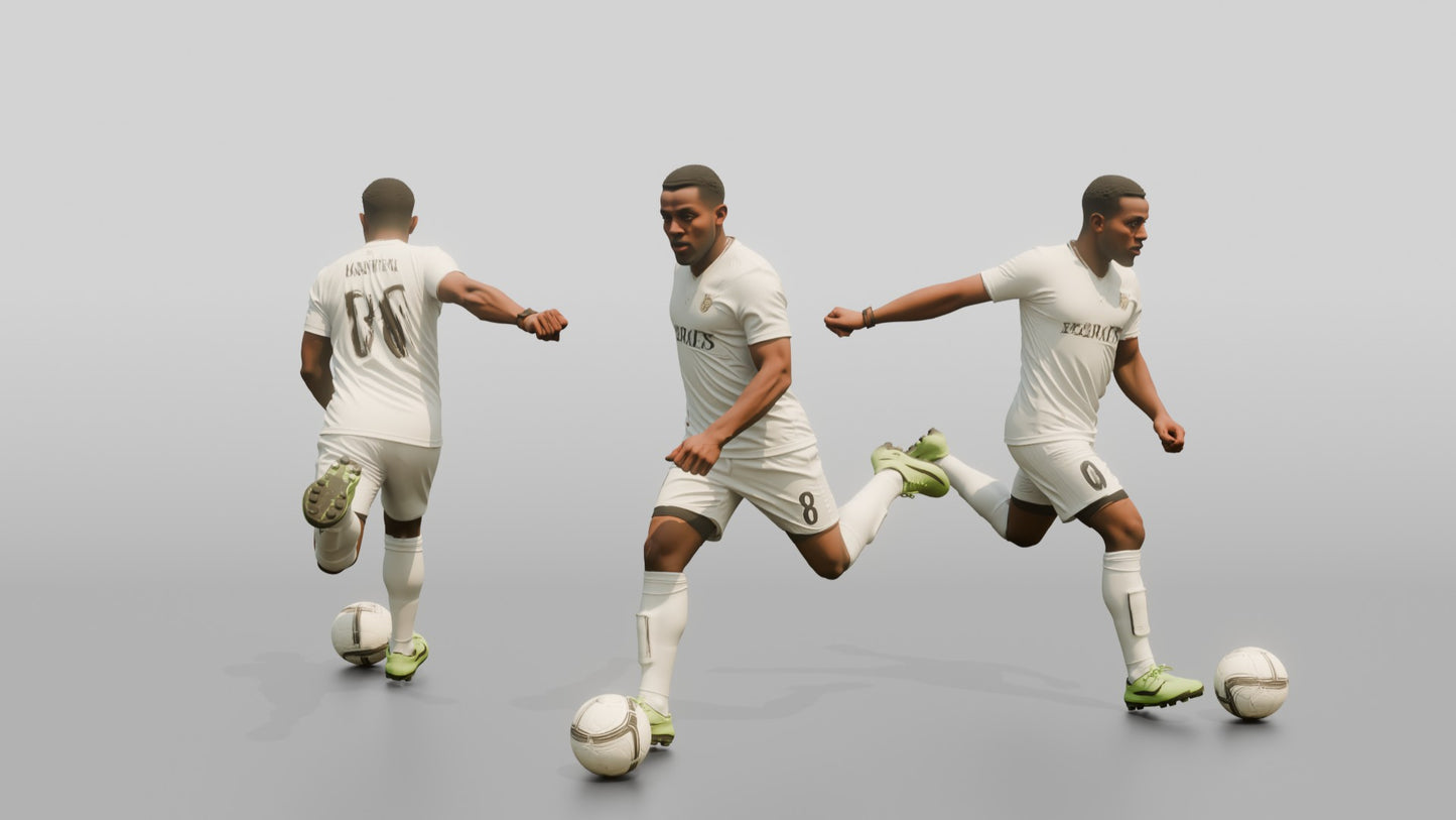 Soccer Player Agile Spin Move