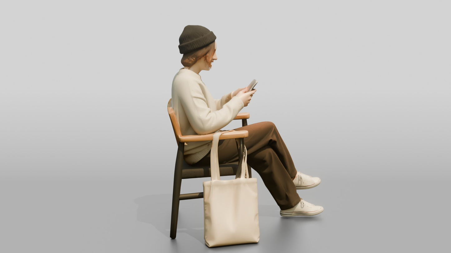 Casual Student Urban Creative Woman 02