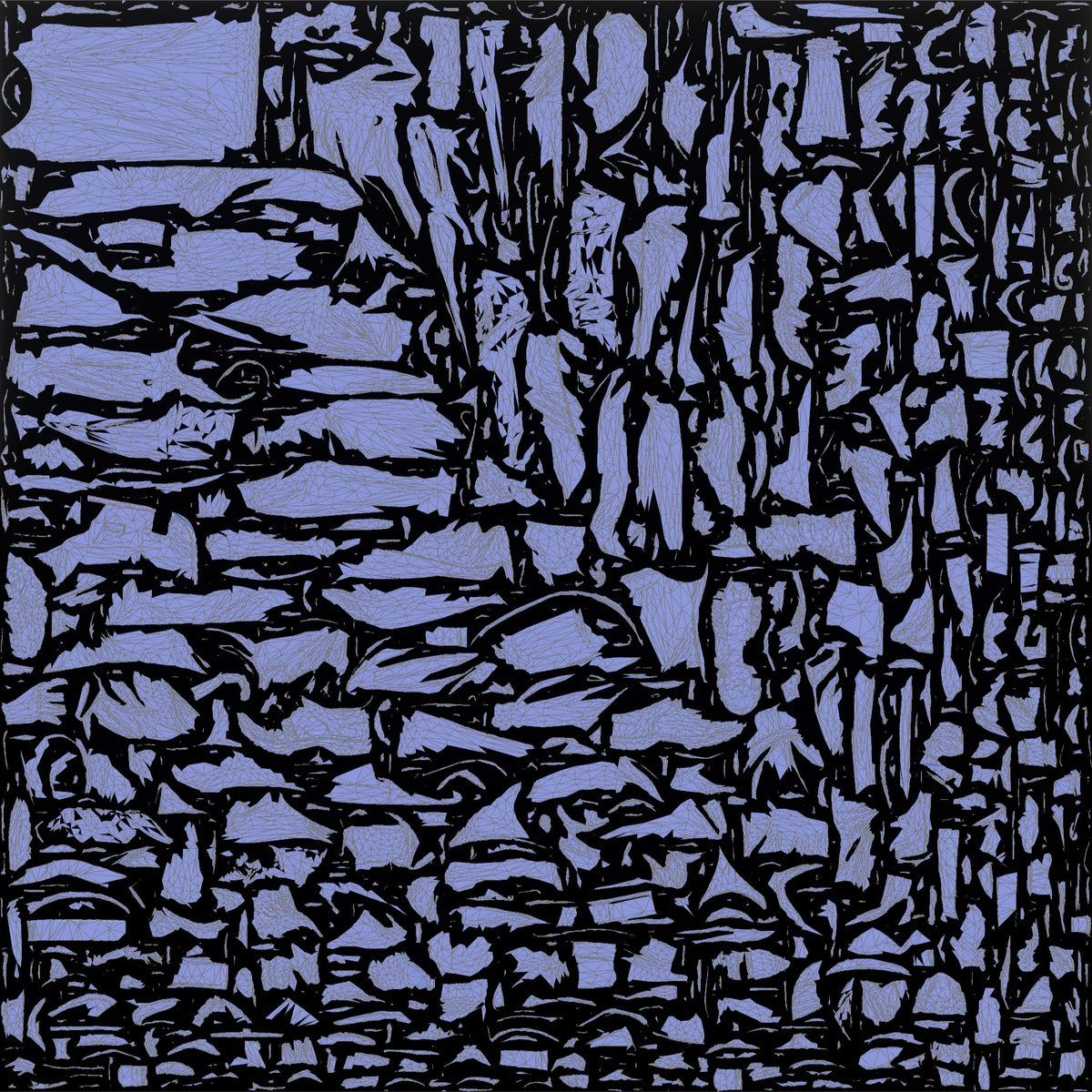 White Man Briskly Walking in Blue Rain Jacket - UV layout, normal map