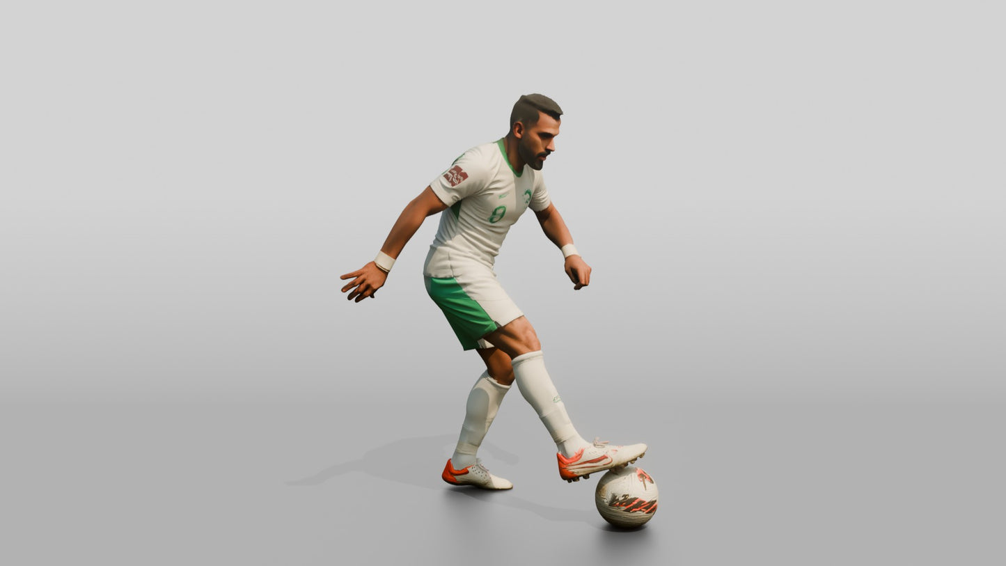 Soccer Player Sole-Roll Skill Move