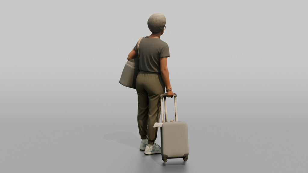 Traveler Holding A Boarding Pass