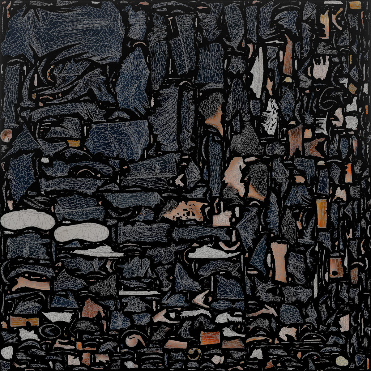 Patron Man Holding Two Drinks, One In Each Hand - UV layout, base color map