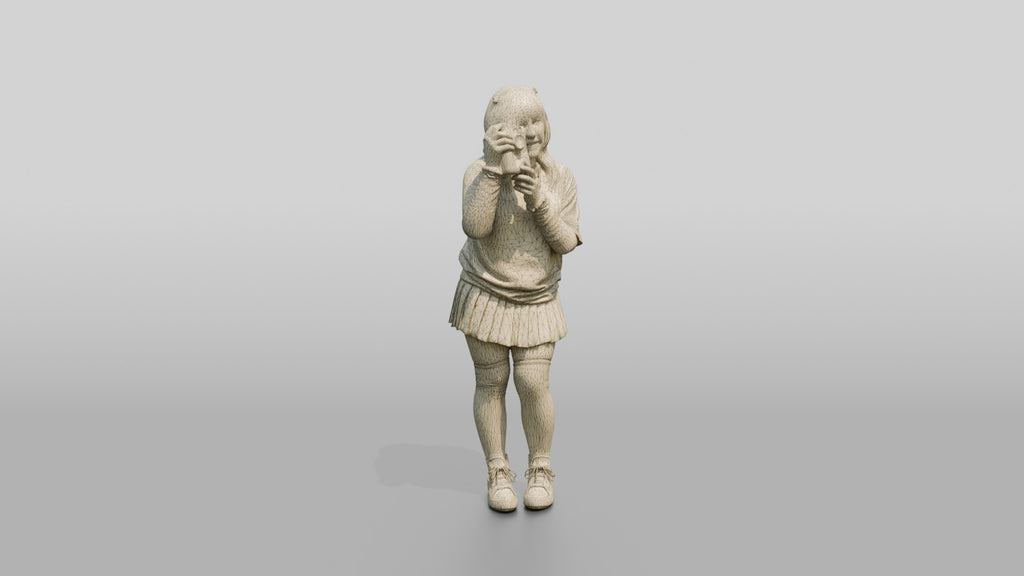 Asian Woman with Retro Camera