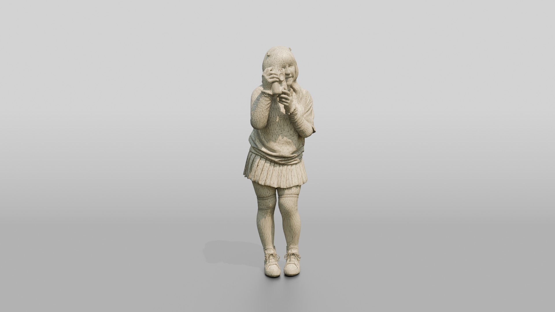 Asian Woman with Retro Camera