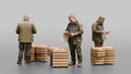 Farmer Examining Apples For Quality On Clipboard