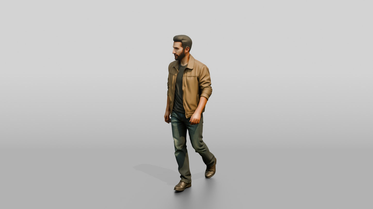 Middle Eastern Male Walking