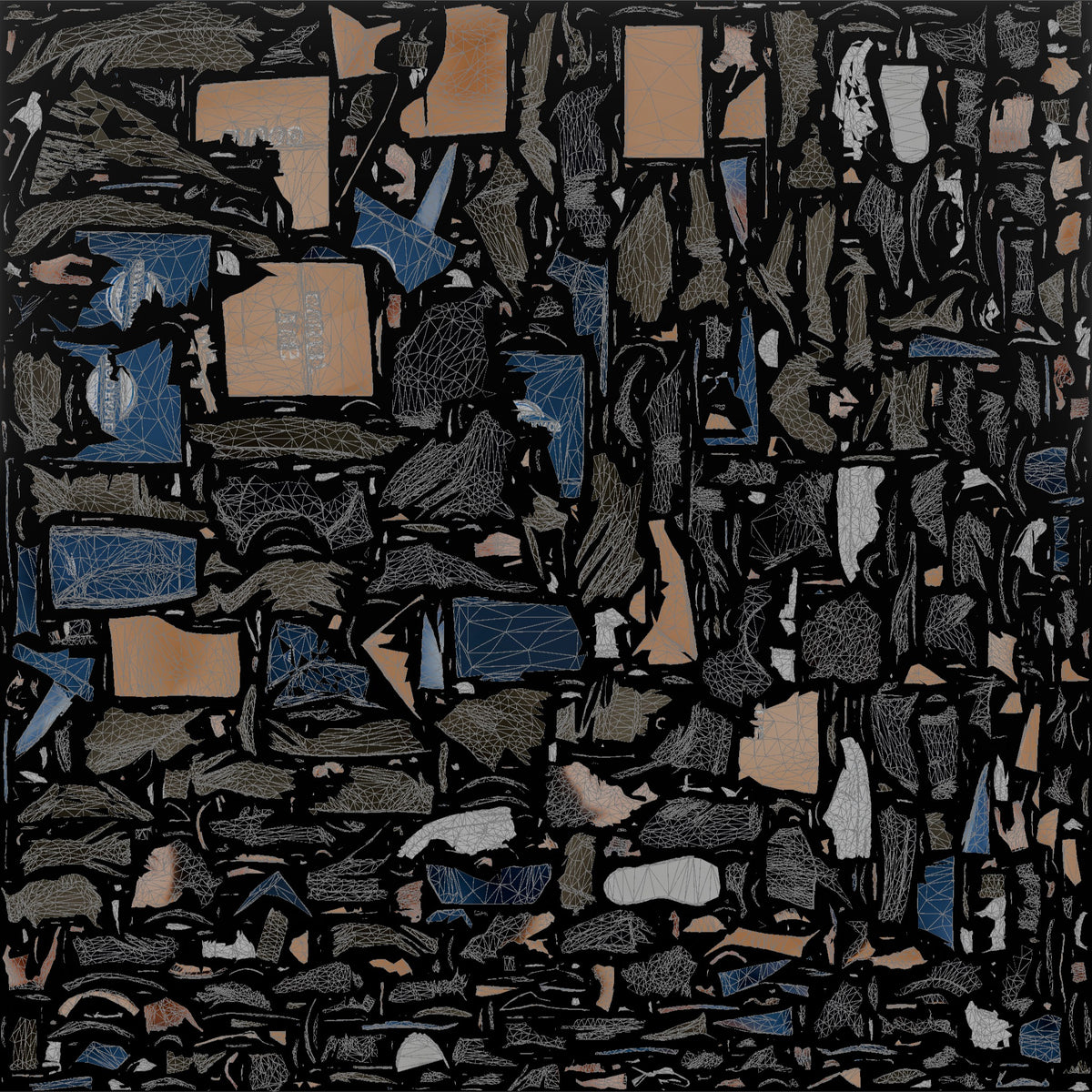 Woman Customer Walking With A Shopping Bag In Each Hand, Smiling - UV layout, base color map
