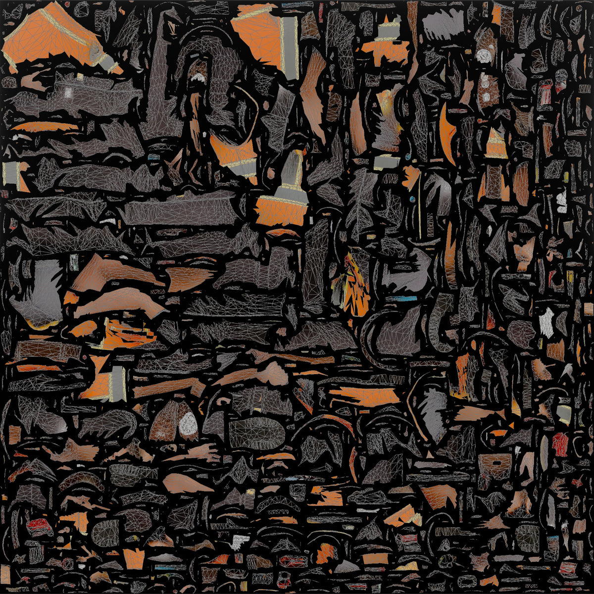 Construction Worker Man 46 - UV layout, base color map