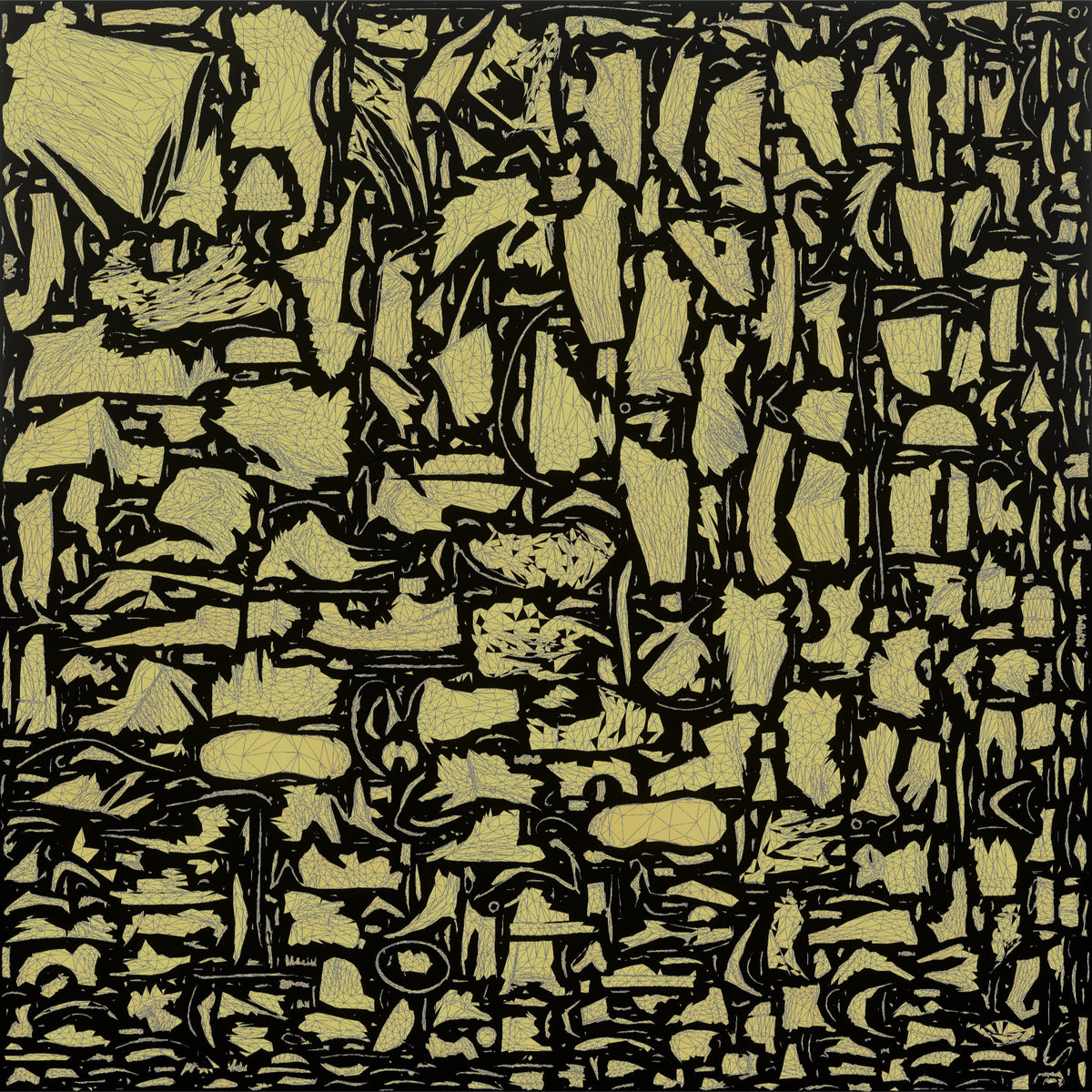 Club DJ Man Nodding To The Beat, Headphones On - UV layout, metallic roughness map