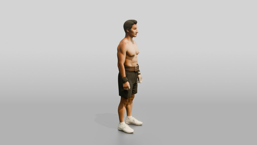 Man with Wrist Wraps and Chalk
