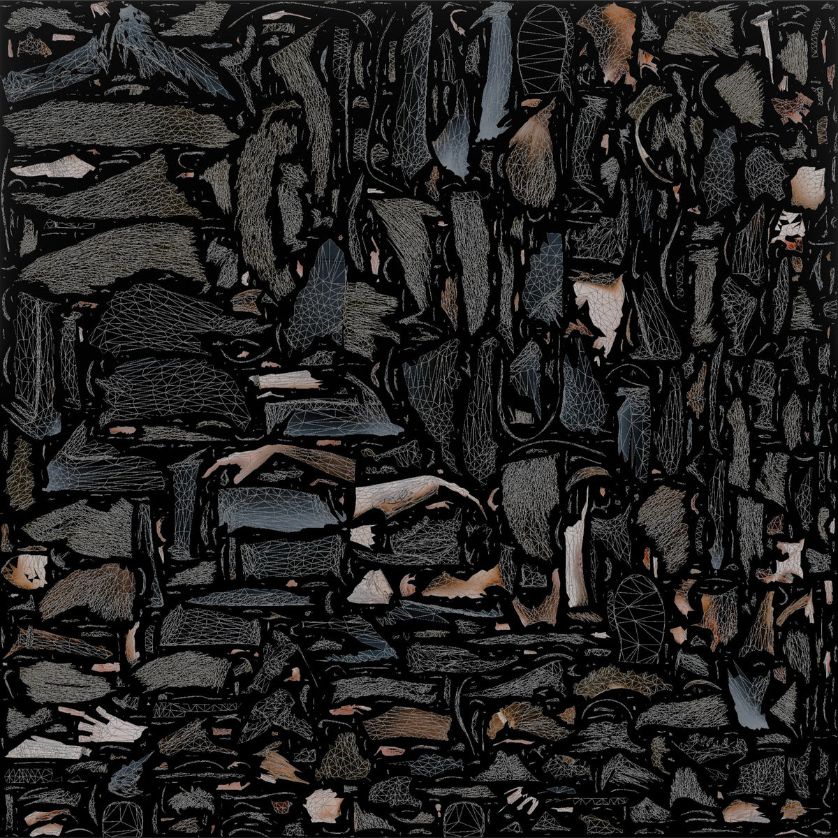 Homeless Woman Looking Dizzy While Resting on Her Hand - UV layout, base color map
