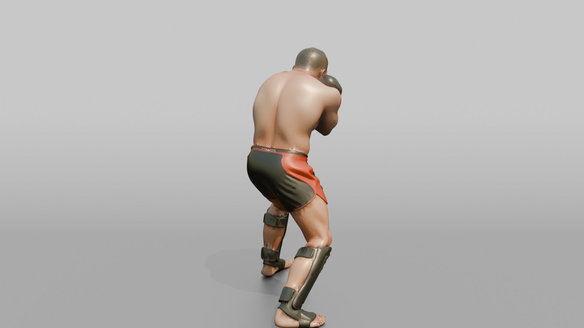 Kickboxer Tight Dutch-style Defensive Block