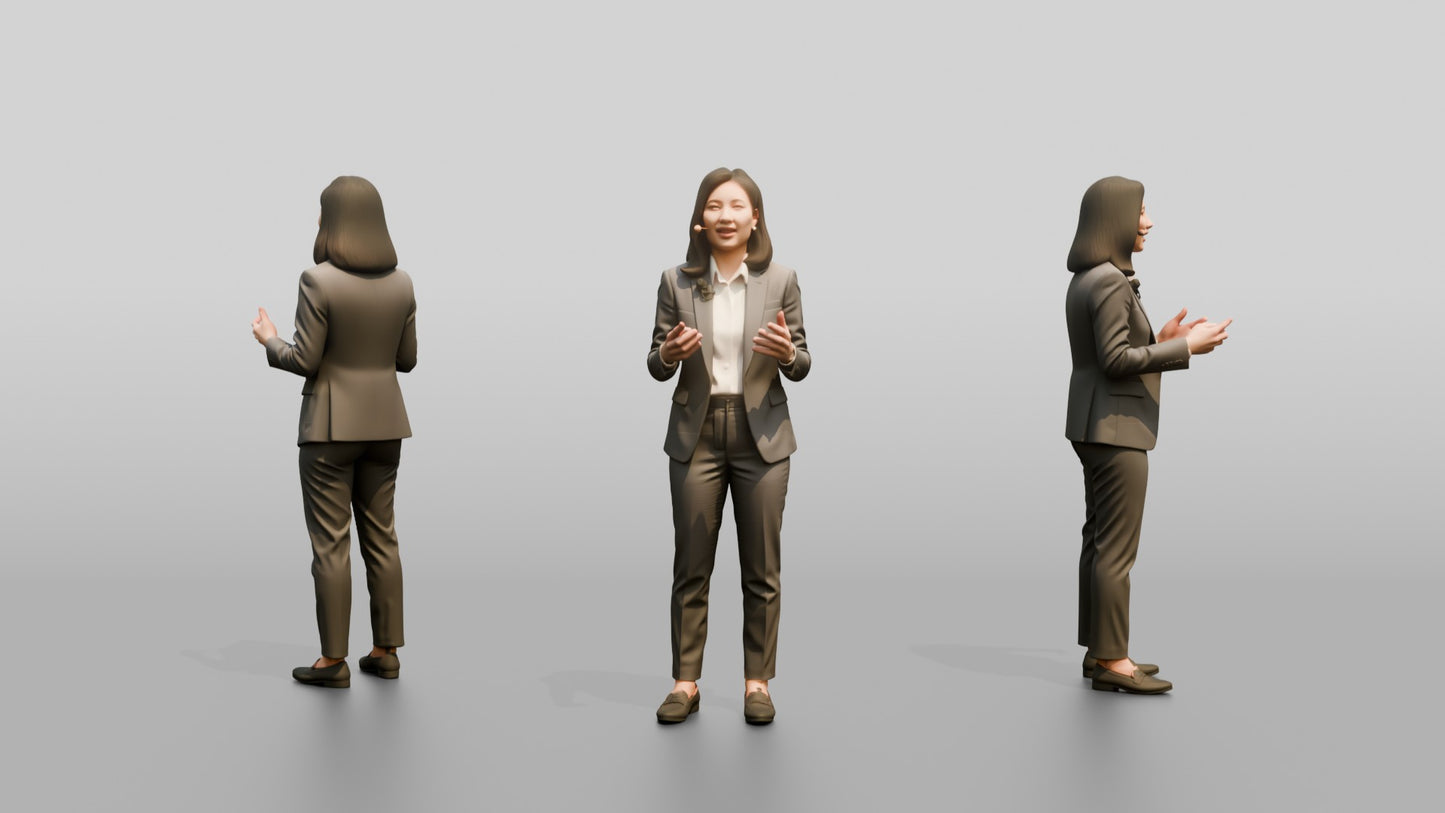 Woman Presenting at a Summit