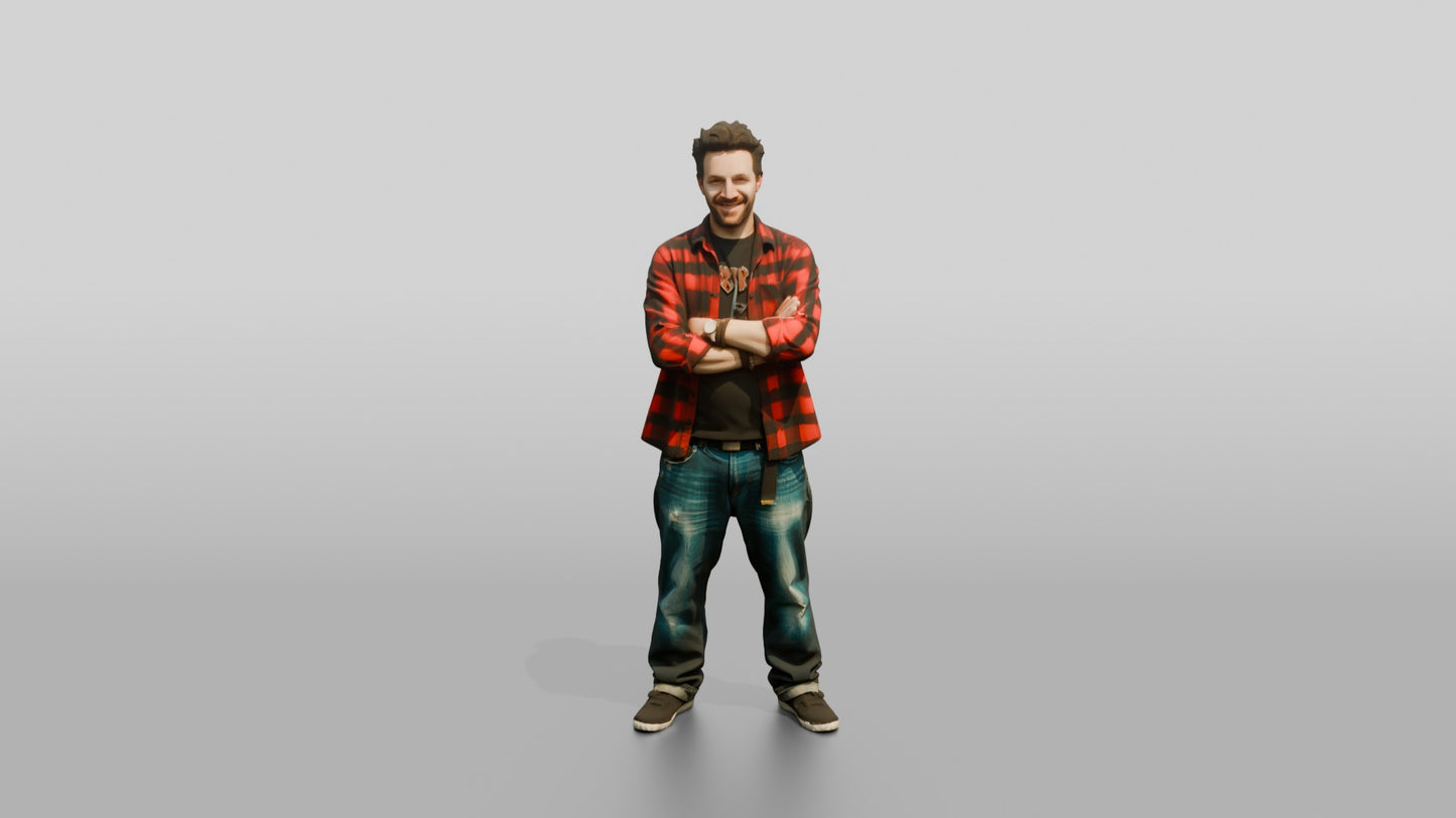 Grunge Skater Man 07