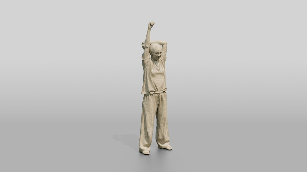 Woman Stretching Overhead Shoulder
