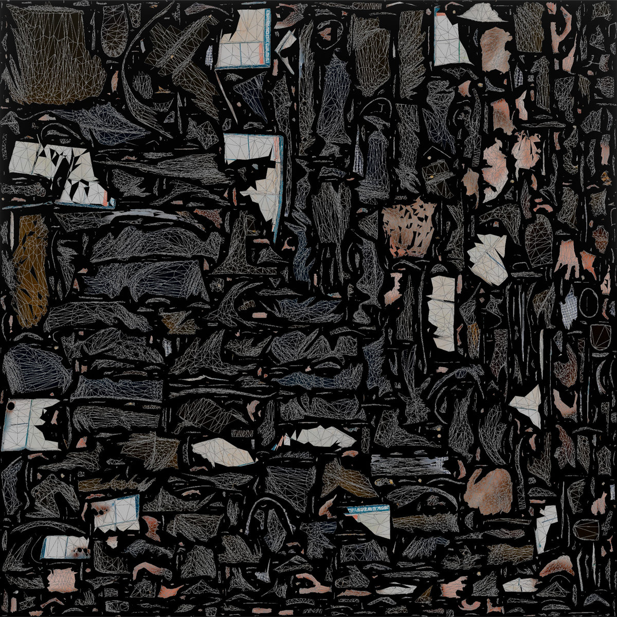 White Man in Waxed Jacket Checking a Map - UV layout, base color map
