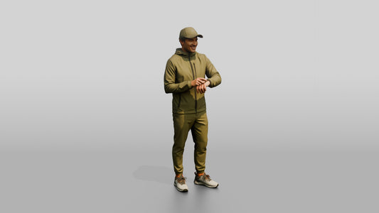 Sporty Athleisure Man 05 - 3D character model, view 1