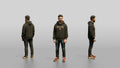 Middle Eastern Man in Dark Hoodie and Jeans