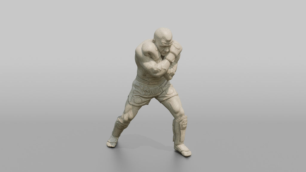 Kickboxer Tight Dutch-style Defensive Block