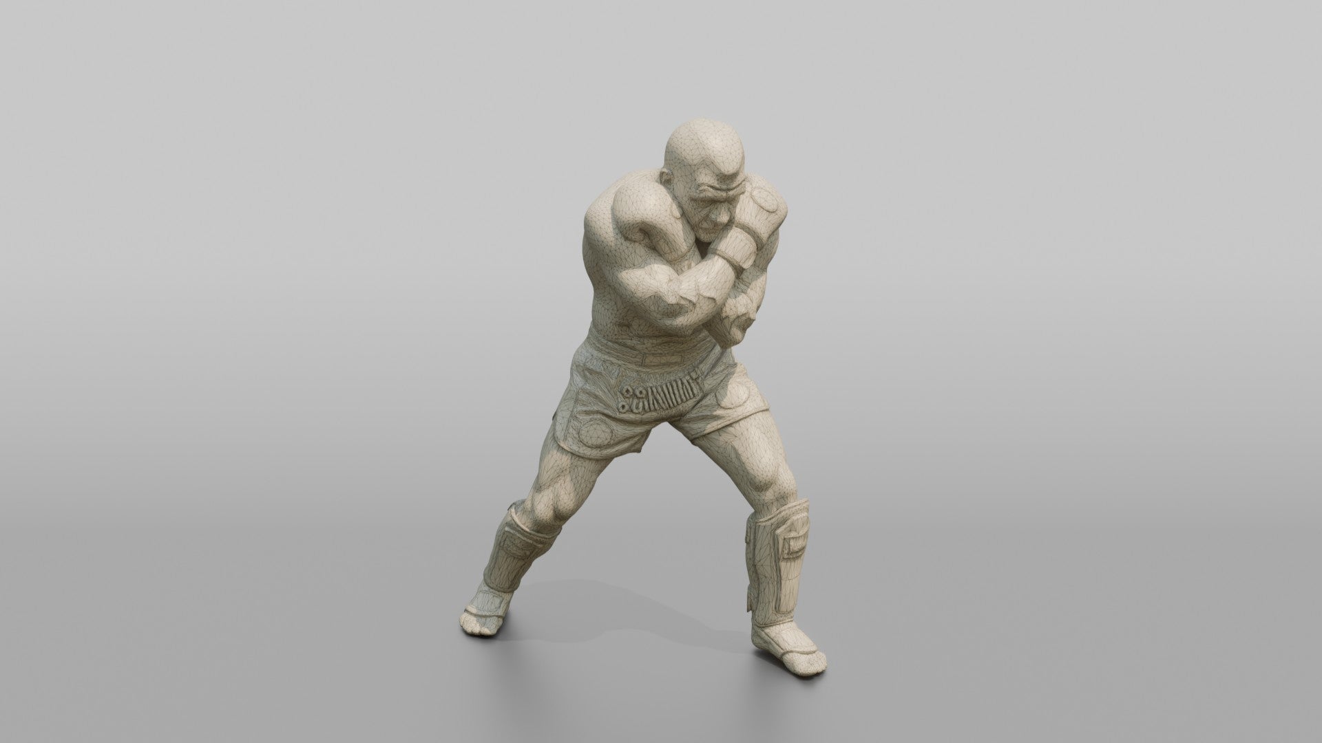Kickboxer Tight Dutch-style Defensive Block