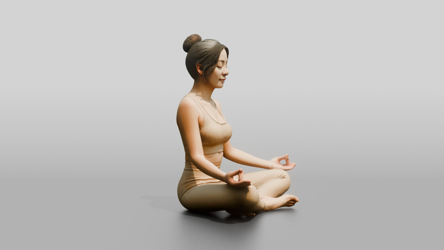 Seated Lotus Meditation Woman