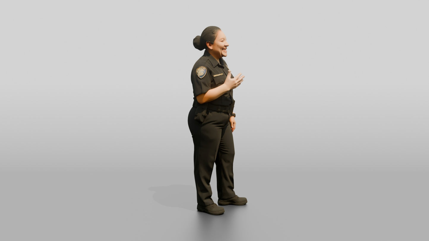Female Police Officer Sharing a Laugh