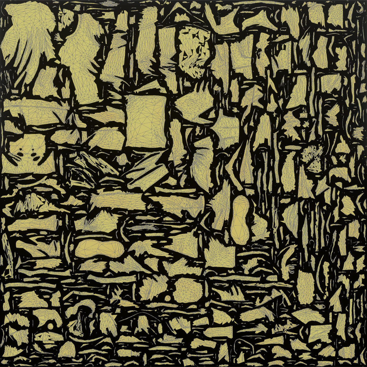 Man Customer Holding A Stack Of Folded T-shirts - UV layout, metallic roughness map