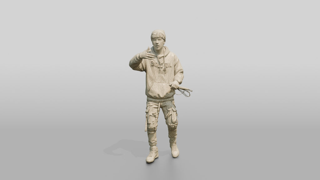Hip-Hop Rapper with Microphone