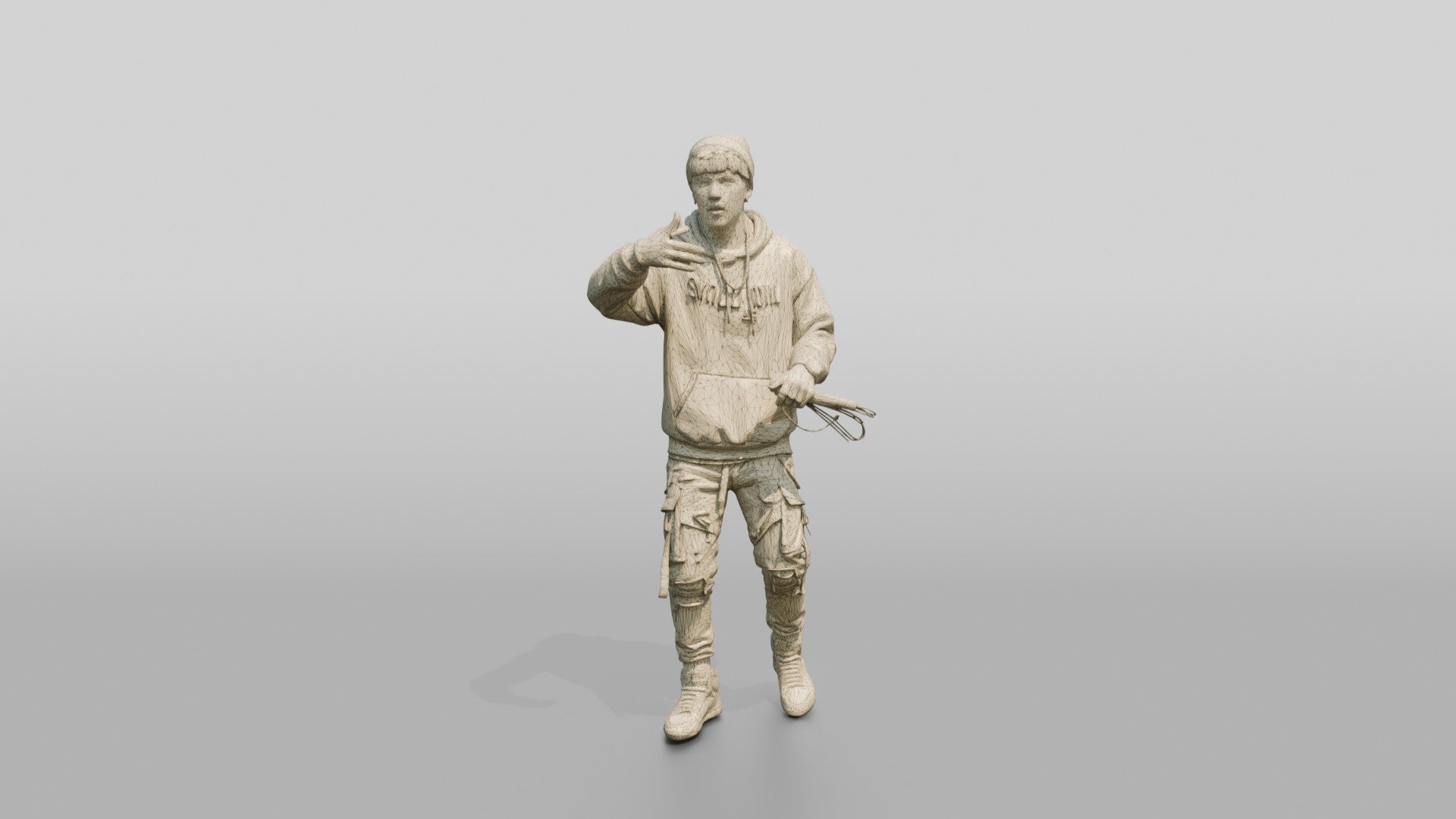 Hip-Hop Rapper with Microphone