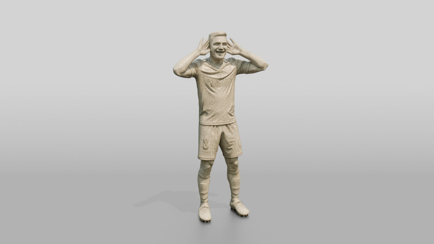 Soccer Player Penalty Kick Stance