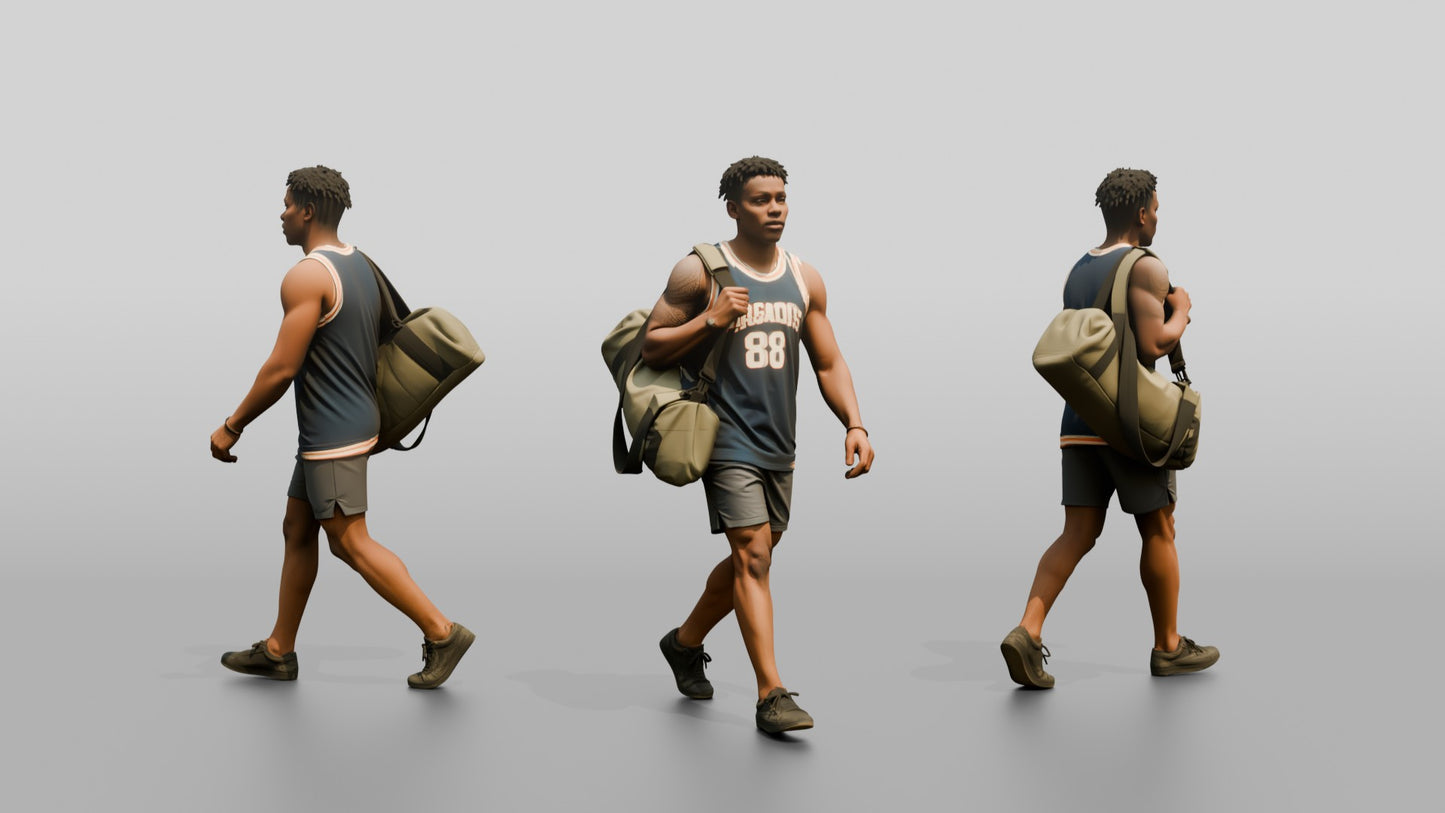 West African Male Walking