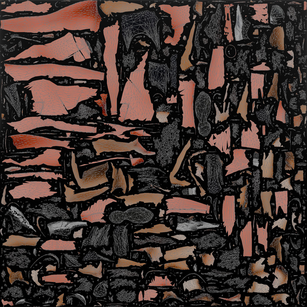 Physique Model Woman Standing With Hands On Hips, Chest Out, Confident Pose - UV layout, base color map