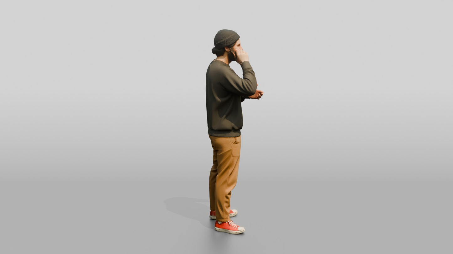 Casual Student Urban Creative Man 03