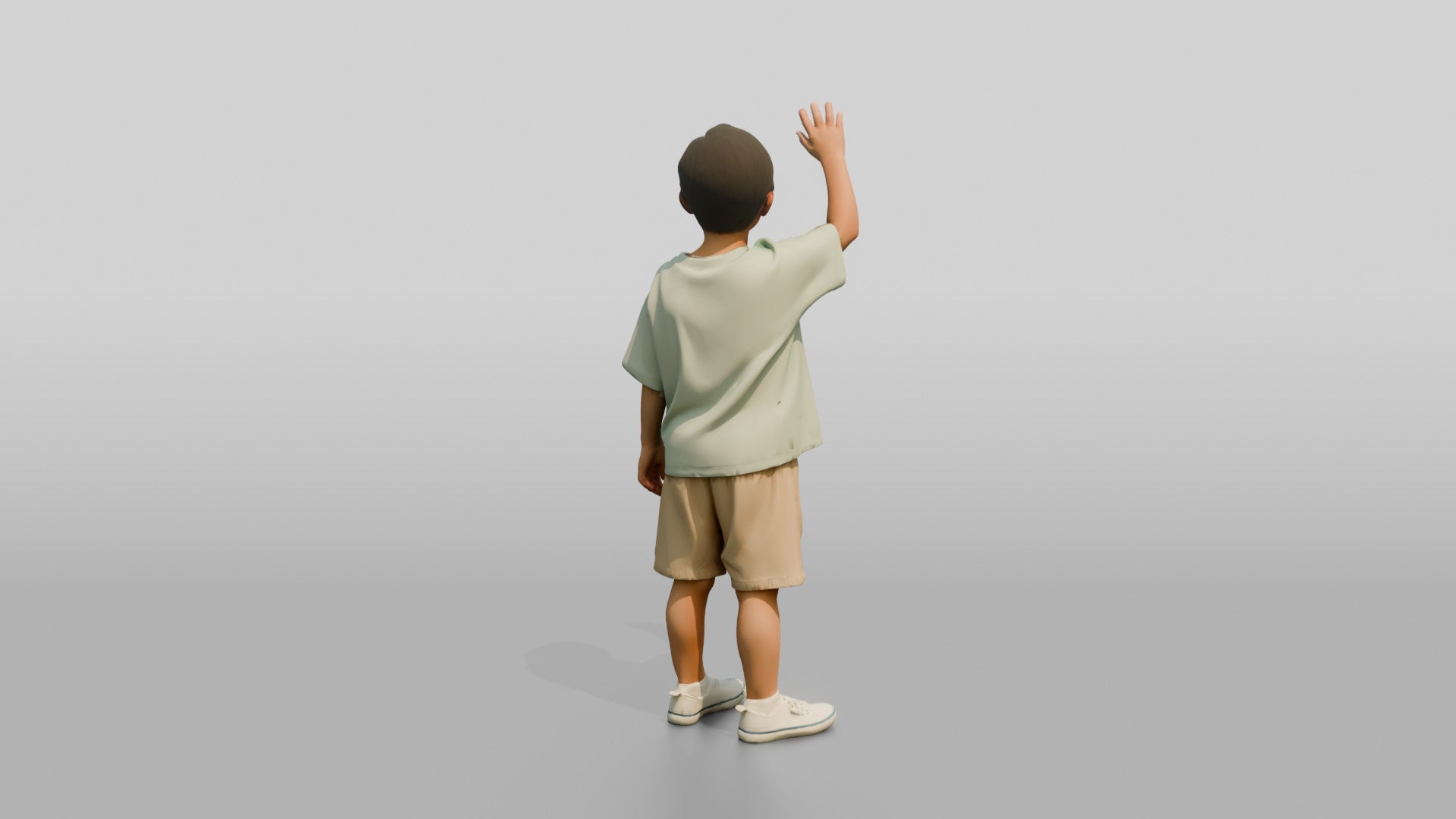 Smiling Boy Waving Hello