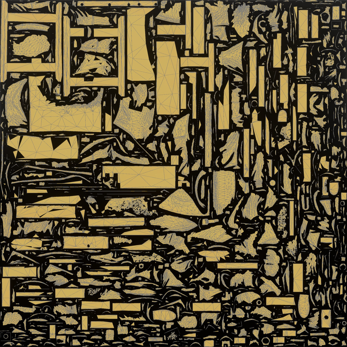 Farmer Drilling Hole Into Fence Timber Post - UV layout, metallic roughness map