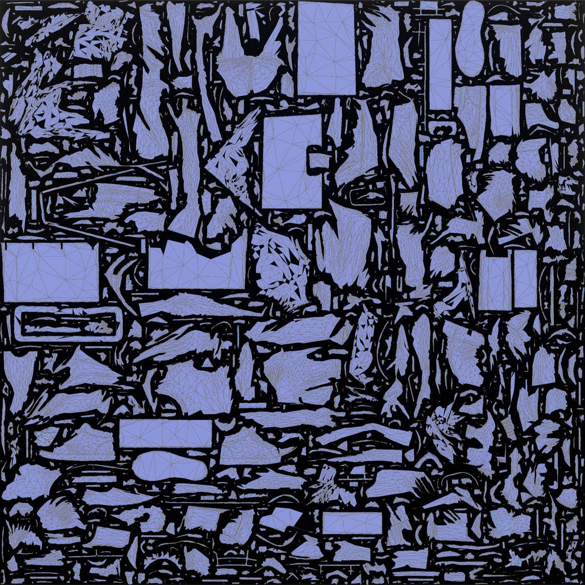 Man Carrying Plastic Crate - UV layout, normal map