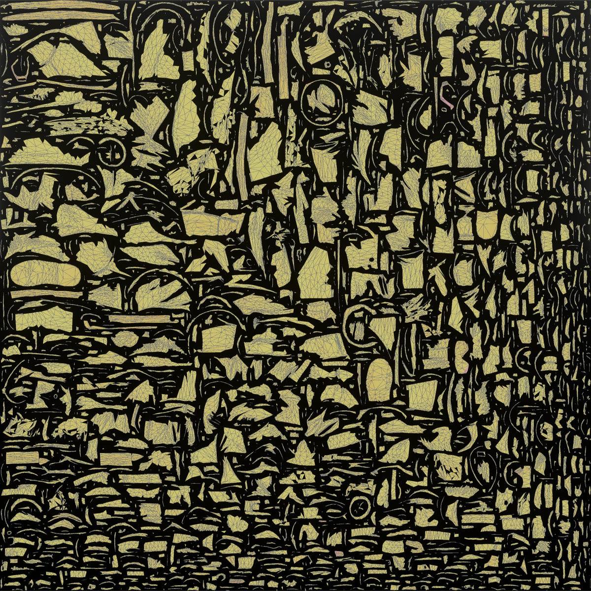 Climber Leaning on an Ice Axe, Catching Her Breath - UV layout, metallic roughness map