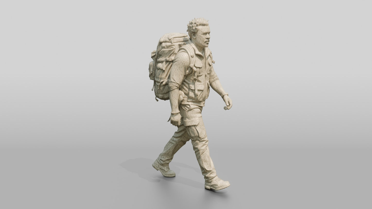 East African Male Walking