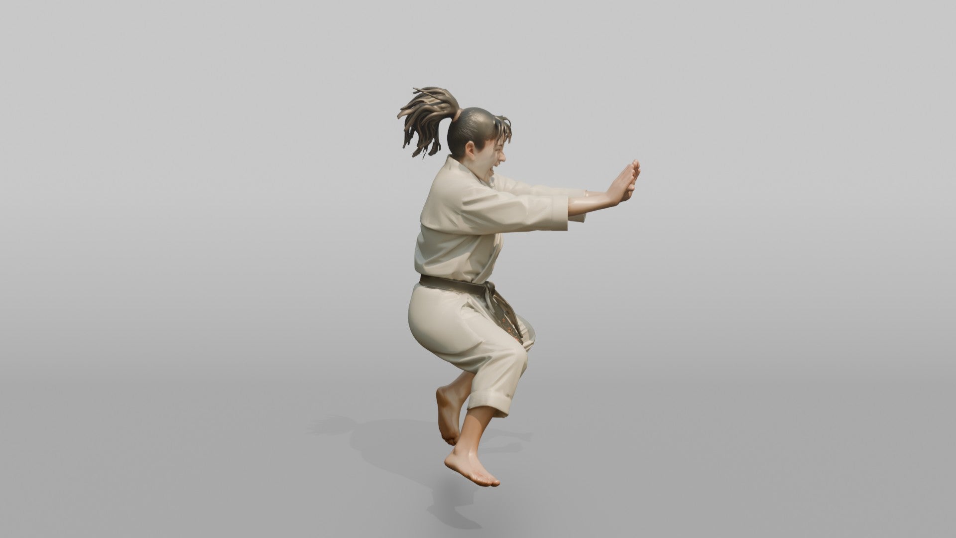 Karate Master Explosive Double-Palm Strike