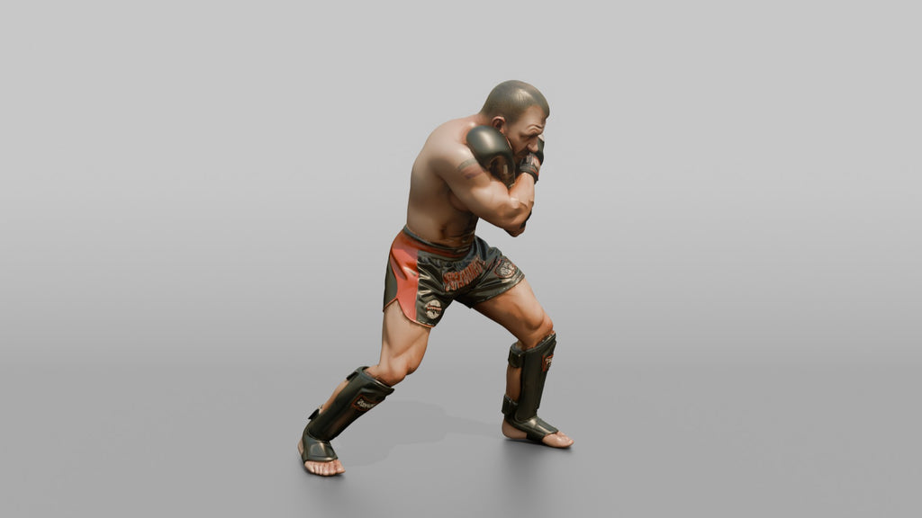 Kickboxer Tight Dutch-style Defensive Block