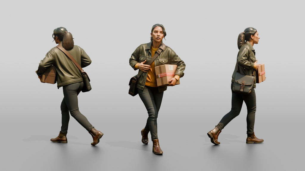 Woman Carrying Parcel