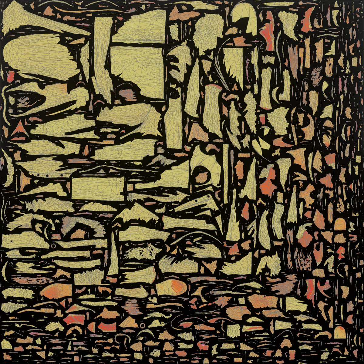 Grandmother Carrying A Wicker Basket Of Fresh Bread - UV layout, metallic roughness map